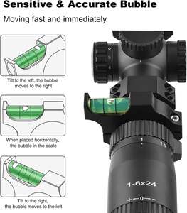 EZShoot ชุดปรับระดับกล้องเล็ง 30 มม. พร้อมฐานอะลูมิเนียมแบบ Bubble Level ป้องกันการเอียง สำหรับการล่าสัตว์และการยิงปืน - Product Image 3