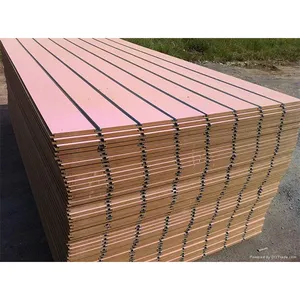 Factory Price 9mm Pine Slotted Plywood Commercial Plywood