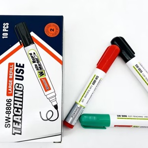 Marqueur effaçable pour tableau blanc, encre non toxique à faible odeur, couleurs internationales, avec logo personnalisé, pour fournitures scolaires (vente en gros) - Product Image 3