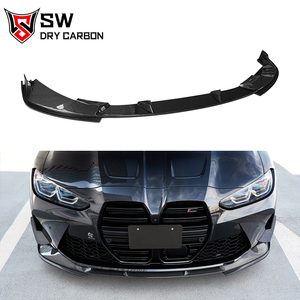 Diffuseur de pare-chocs avant en fibre de carbone pour BMW M3 G80 M4 G82 G83 <span class=keywords><strong>2020</strong></span> + Pièces de voiture en fibre de carbone - Product Image 1