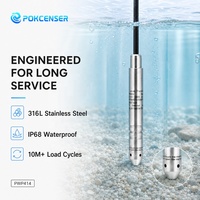 Capteur de niveau submersible Pokcenser PWP414 Slim 19 mm, transmetteur de niveau d'eau hydrostatique pour tuyaux étroits