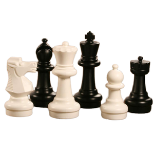 Pions <span class=keywords><strong>d</strong></span>'échecs géants de luxe en plastique durable pour jardin <span class=keywords><strong>extérieur</strong></span>, 25 pouces - Product Image 1