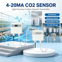 Transmetteur de CO2 NDIR 4~20mA 0~100%Vol IP65 pour serre, salle de culture de champignons, cuve de fermentation, chambre froide