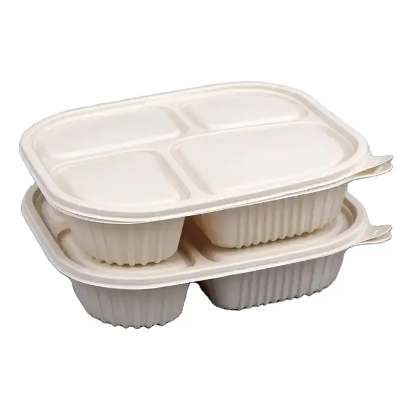 Tùy biến của phân hủy sinh học ngô tinh bột thực phẩm container cho lò vi sóng sưởi ấm Takeaway bao bì thực phẩm hộp