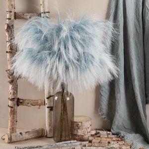 Herbe de la Pampa Artificielle CallaFloral, Branche Unique Bleue et Blanche, Plante Décorative pour l'Aménagement Intérieur - Product Image 1