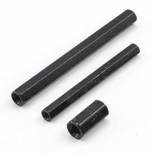 10 unidades/bolsa Espaciadores hexagonales de plástico de nailon negros con rosca hembra M2 M2.5 M3 M4 para tornillos de montaje - Product Image 3