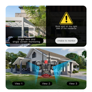 Yoosee 6MP An Ninh Máy Ảnh Ngoài Trời Mạng IP Ba Ống Kính 360 Độ Không Dây <span class=keywords><strong>Wifi</strong></span> Hai Cách Âm Thanh Tự Động Tầm Nhìn Ban Đêm CMOS - Product Image 5