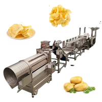 LTK merk multifunctionele automatische friet- en fruitfrituurlijn ondersteunt verwerking van meerdere smaken, aangepaste capaciteit, nieuw