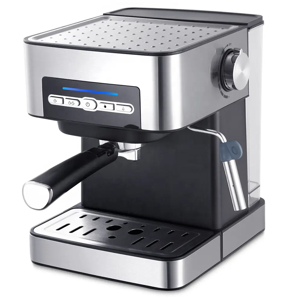 20 Bar Espressomaschine Milch-Schaum-Dampfer 4 vorprogrammierte Modi elektrische Kaffeemaschine