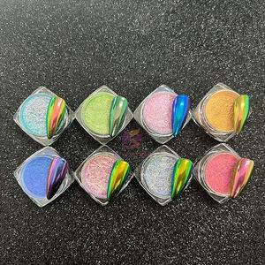 Fairy Aurora Nail Chrome Powder Efecto espejo Aurora Neon Pigment Pearl Powder Pigmento <span class=keywords><strong>Polvo</strong></span> Nail Art Decoración - Product Image 3