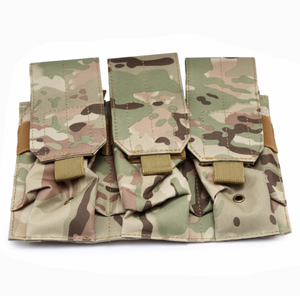 Chaleco Táctico Molle para Airsoft, Bolsa de Combate, Accesorio de Camuflaje, Porta Cartuchos Rápido, Porta Municiones, Bolsas Triples para Munición - Product Image 3