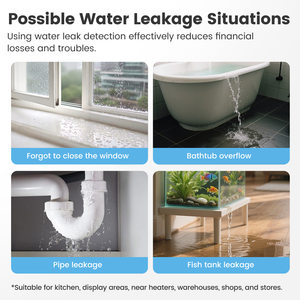Tuya Nhà Thông Minh IP67 Ngoài Trời Không Thấm Nước Mưa Cảm Biến Rò Rỉ Zigbee Lũ Lụt Detector Với Ứng Dụng Điều Khiển Báo Động An Ninh - Product Image 5