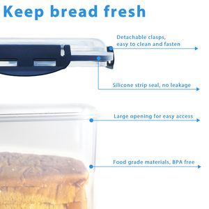 2024 <span class=keywords><strong>New</strong></span> hot-bán bánh mì nướng bánh sandwich bánh mì nướng bánh lưu trữ container được trang bị với một niêm phong Bìa - Product Image 3