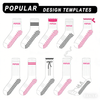 Pilates Reformer Grip-Socken Rutschfeste Yoga-Socken Maßgefertigte Hochwertige Doppelgriff-Socken für Frauen