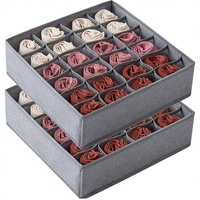 Organisateur de vêtements pliable à 16 compartiments en tissu Oxford pour armoire, chaussettes, sous-vêtements, tiroirs de rangement, à un seul niveau