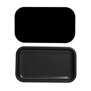 JL-003Z benutzer definierte LOGO Smoking Metal Herb Serviert abletts Plain Cigarette Blank Rolling Tray mit magnetischem Deckel