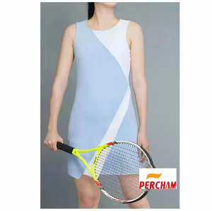 <span class=keywords><strong>Vestido</strong></span> de paleta de diseño personalizado, ropa de tenis, ropa deportiva para <span class=keywords><strong>mujer</strong></span>, <span class=keywords><strong>vestido</strong></span> de tenis de talla grande de una pieza con bolsillos y pantalones cortos - Product Image 6