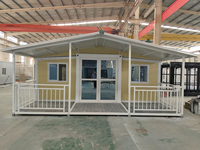 Casa Prefabricada de Lujo Aislada, Villa Expandible de Dos Dormitorios, Casa Plegable para Exteriores, Diseño Moderno, Color Blanco