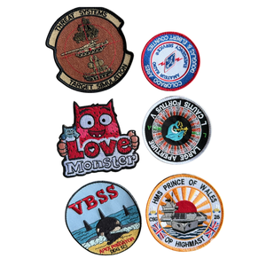 Truyền Nhiệt Thêu Các Bản Vá Lỗi Sắt Trên Móc Các Bản Vá Lỗi Cho Quần Áo T Áo Sơ Mi Áo Khoác Mũ Tùy Chỉnh Thiết Kế Có Thể Giặt Bền Thời Trang - Product Image 5