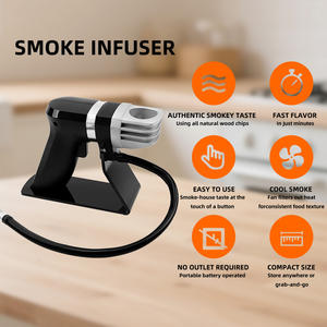 Fumoir à main moderne en bois écologique et rustique pour la cuisine, infuseur à fumée froide pour <span class=keywords><strong>bar</strong></span>, cocktails, viande, barbecue - Product Image 2