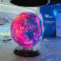 Pantalla Led esférica Flexible a todo Color HD para interiores y exteriores 1M 1,2 m 1,5 m 2M 2,5 m 3M Pantalla de bola Led