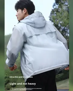 Ensemble imperméable et pantalon de pluie en fibre de polyester pour véhicules électriques et motos, léger, type séparé, imperméable, à capuche, pour l'extérieur - Product Image 4