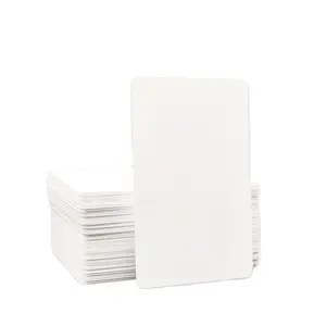 Cartão de plástico CR80 em PVC branco para cartão de crédito, cartão de visita personalizado, tamanho do cartão de crédito, impresso em branco para membro