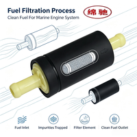 Filtro de Combustible OEM Estándar Perfect Match 6C5-24251-00, Componente Eficiente para la Purificación de Combustible para Motor Fuera de Borda Yamaha