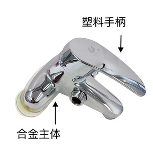 Grifo de Lavabo Tenglida de Aleación de Zinc, Doble Uso, Monomando, Válvula de Cerámica, Agua Fría y Caliente, para Baño - Product Image 3