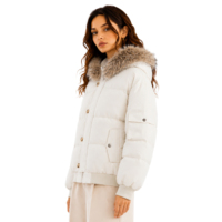 Manteaux d'hiver Cyber-Reflectifs 2026 pour femmes, doudoune en fausse fourrure, coupe-vent avec logo personnalisé, fournisseur, délai de livraison rapide