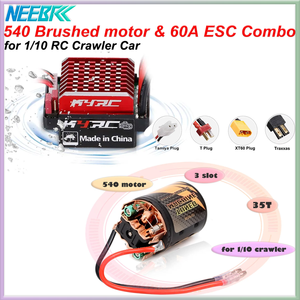 540 moteur brossé 35/45T 55T 3 emplacements 360A 60A ESC Combo pour 1/10 RC chenille voiture axiale SCX10 90046 Traxxas TRX4 D90 MST Slash <span class=keywords><strong>TRX6</strong></span> - Product Image 6