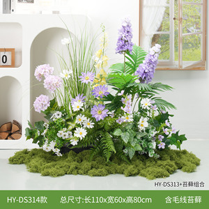 Combinaison de fleurs artificielles et de plantes vertes Greenway pour décoration de mariage, fleurs de table, aménagement paysager de table à manger, luxe léger - Product Image 4