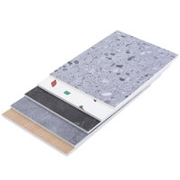 Revêtement de sol composite pierre-plastique SPC, panneau en cristal de carbone - Effet porcelaine à grain de pierre moderne pour hôtels, cuisines, salles de bain