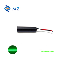 Module laser à ligne verte économique 10 mm 520 nm 5 mW, fonctionnement à basse température, faible consommation d'énergie, laser industriel piloté par APC