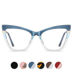 Gafas de Computadora Unisex con Montura Completa de Metal TR Estilo Ojo de Gato, Anti Luz Azul, Bisagra de Resorte, Modelo 87245 - Product Image 5