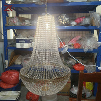 Chaîne de lustre en perles de cristal ZKAI DIY, perles de verre transparentes pour mariage et événements, perles de cristal à coudre pour lustre