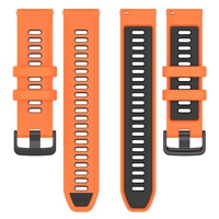 Bracelet de montre en silicone souple et respirant de 18 mm, 20 mm, 22 mm pour Garmin Forerunner 265 /265S/venu3/955/965