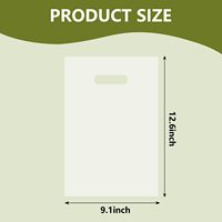 Sacs en plastique transparents personnalisés YC avec poignées découpées pour le commerce de détail, les petites entreprises et l'emballage cadeau