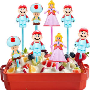 Accesorios de Cocina con Diseño de Princesa de Dibujos Animados, Juego de Tenedores y Palillos Desechables de Plástico Personalizados, Únicos, para Lonchera Bento de Frutas para Niños - Product Image 5