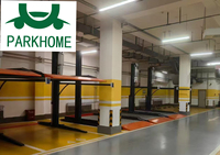 Meilleure qualité élévateur de voiture hydraulique à 2 poteaux élévateur de stockage à deux colonnes bouton d'empilage ascenseur efficace pour l'utilisation du parking de voiture