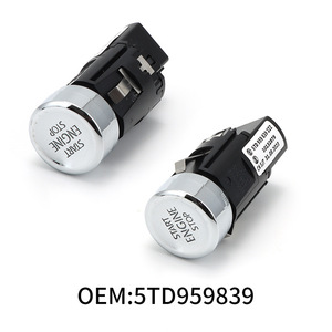 Volkswagen Touran L ปุ่มสตาร์ท5TD959839สวิตช์เครื่องยนต์ keyless ปุ่มกด - Product Image 4