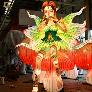 JFL-17 Festival des lanternes chinoises Décoration de Noël personnage Lanterne Elfes - Product Image 2