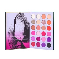 Palette de maquillage en forme de livre 72 couleurs en gros Palette de fard à paupières mat scintillant scintillant