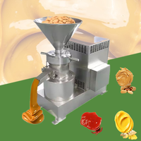 Broyeur automatique de beurre de cacahuètes 50-200 kg/h, moulin colloïdal vertical pour la fabrication de farine d'os, de boue de poulet et de boue de poisson