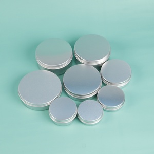 Pot en métal rond vide de 15 ml pour cosmétiques, emballage en aluminium pour baume à lèvres - Product Image 1