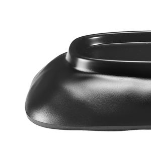 Juego de placas rectangulares de melamina de cisne de estilo japonés Acabado mate de <span class=keywords><strong>piedra</strong></span> negra (11,5 "X 5,7" X 1,77 ") - Product Image 4