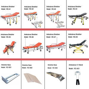 Gran oferta, cojín de espuma de aleación de aluminio duradero, equipo de ambulancia, camilla de cama con ruedas a la venta - Product Image 6
