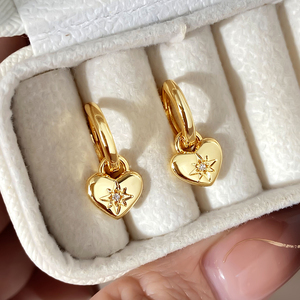 Pendientes de Aro Gruesos de Latón con Circones Impermeables y Modernos para Mujer, Chapados en Oro de 18K, Ideales para Fiestas y Bodas - Product Image 5