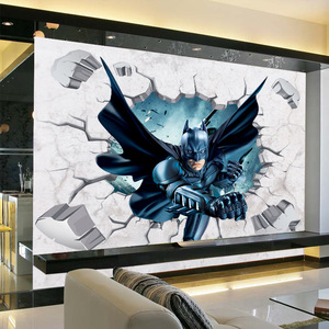 Autocollants muraux 3D Spiderman Art Déco pour enfants, autocollants muraux amovibles, affiches <span class=keywords><strong>de</strong></span> films <span class=keywords><strong>de</strong></span> dessins animés, décoration <span class=keywords><strong>de</strong></span> la maison, art mural Spiderman en PVC - Product Image 2
