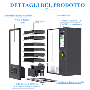 RUNYANG Máquina Expendedora Inteligente Personalizada con Pantalla Táctil y Tecnología IA para Bebidas y Snacks al Aire Libre - Product Image 2